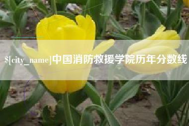 五家渠中国消防救援学院历年分数线