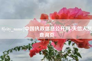 五家渠中国执政信息公开网-失信人员查询页