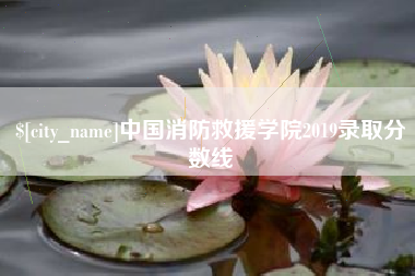 五家渠中国消防救援学院2019录取分数线