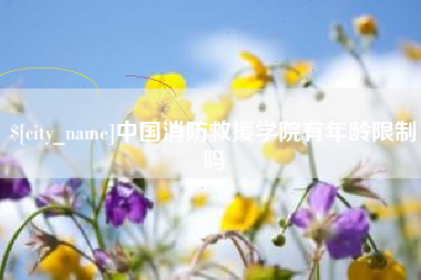 五家渠中国消防救援学院有年龄限制吗