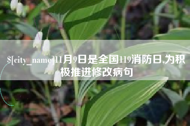 五家渠11月9日是全国119消防日,为积极推进修改病句