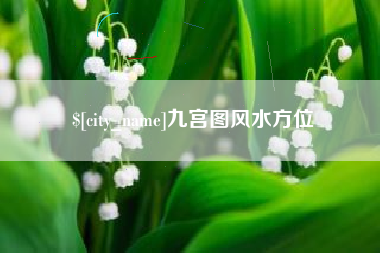五家渠九宫图风水方位