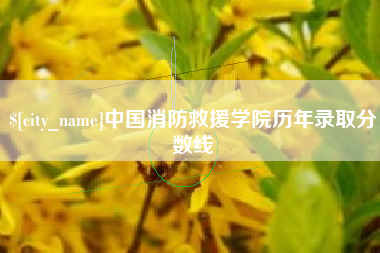 五家渠中国消防救援学院历年录取分数线