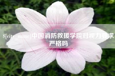 五家渠中国消防救援学院对视力要求严格吗