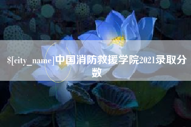 五家渠中国消防救援学院2021录取分数