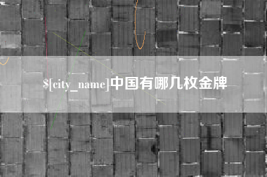 五家渠中国有哪几枚金牌