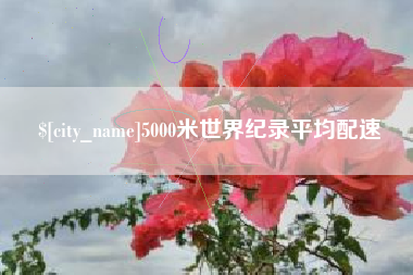 五家渠5000米世界纪录平均配速