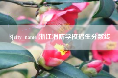 五家渠浙江消防学校招生分数线