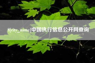 五家渠中国执行信息公开网查询