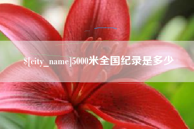 五家渠5000米全国纪录是多少