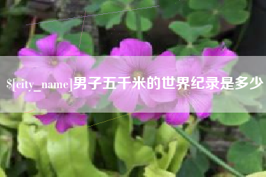 五家渠男子五千米的世界纪录是多少