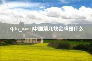 五家渠中国第九块金牌是什么