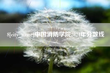 五家渠中国消防学院2024年分数线
