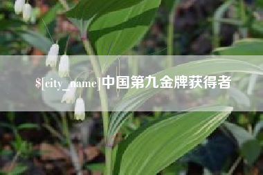 五家渠中国第九金牌获得者