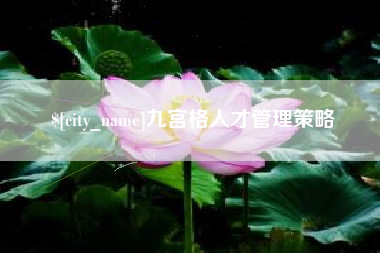 五家渠九宫格人才管理策略